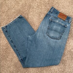 Lucky Brand Men's Relaxed Blue Jeans loose fit short fit size 34